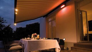 Markisen mit Beleuchtung und Heizung